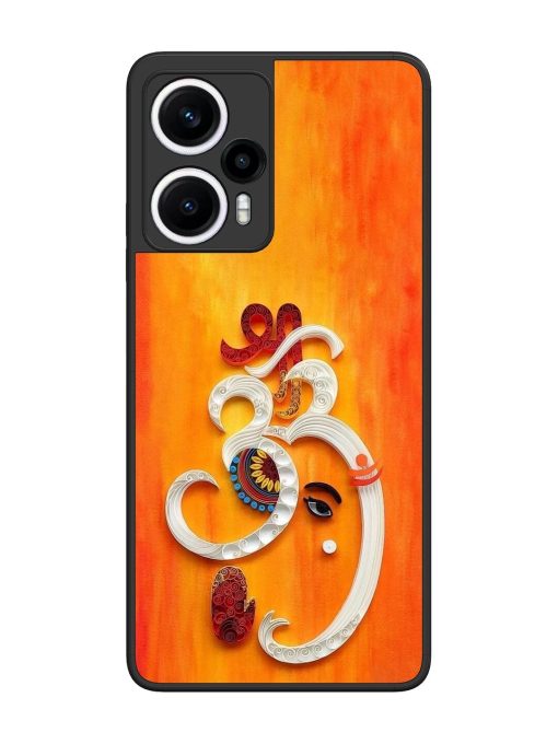 Ganesha In Quilling Art Glossy Soft Edge Case for Poco F5 (5G) Chachhi