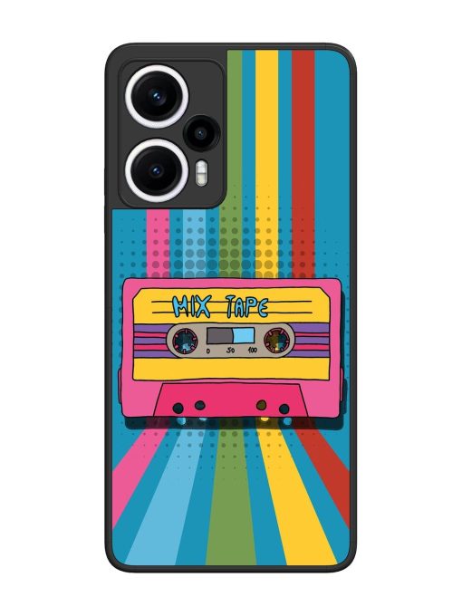 Retro Cassette Tapes Glossy Soft Edge Case for Poco F5 (5G) Chachhi