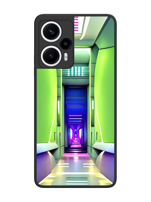 Neon Corridor Glossy Soft Edge Case for Poco F5 (5G) Chachhi