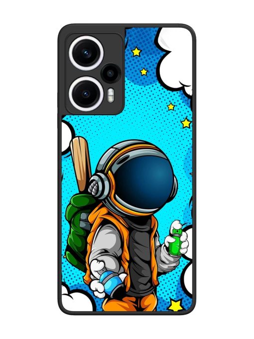 Space Graffiti Artist Glossy Soft Edge Case for Poco F5 (5G) Chachhi