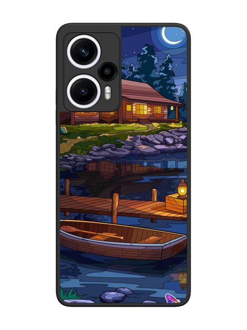 Moonlit Serenity Glossy Soft Edge Case for Poco F5 (5G) Chachhi