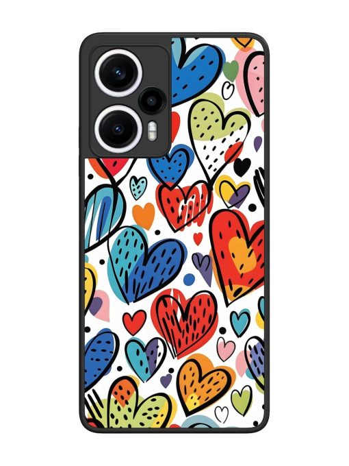 Heartfelt Harmony Glossy Soft Edge Case for Poco F5 (5G) Chachhi