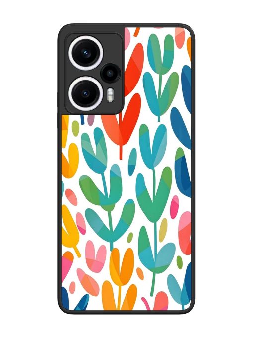 Rainbow Of Blooms Glossy Soft Edge Case for Poco F5 (5G) Chachhi