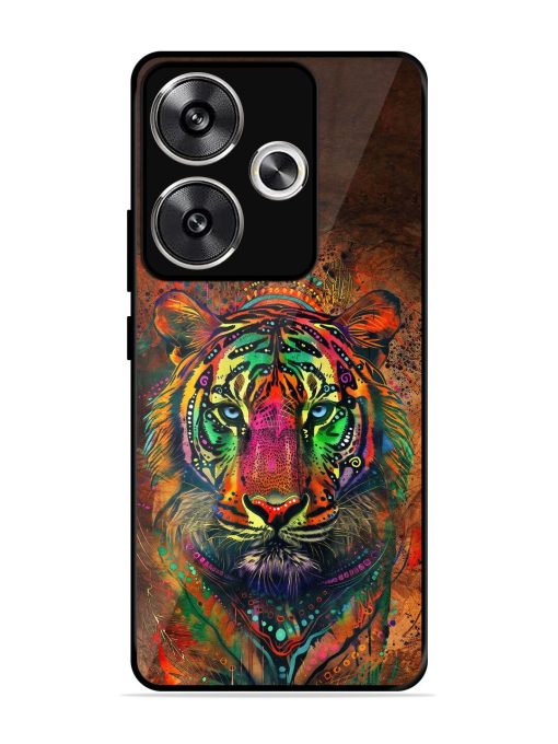 Cosmic Tiger Glossy Soft Edge Case for Poco F6 (5G) Chachhi