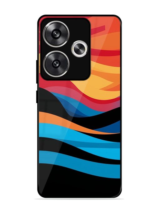 Blazing Currents Glossy Soft Edge Case for Poco F6 (5G) Chachhi