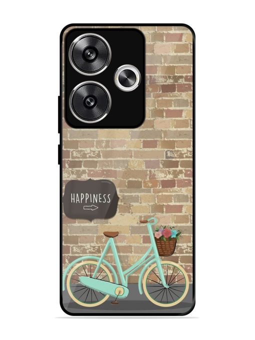 Pedaling Towards Happiness Glossy Soft Edge Case for Poco F6 (5G) Chachhi