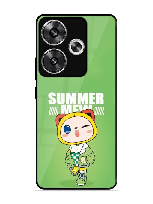 Purrfect Summer Glossy Soft Edge Case for Poco F6 (5G) Chachhi