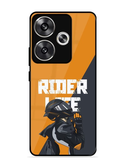 Ride Never Ends Glossy Soft Edge Case for Poco F6 (5G) Chachhi