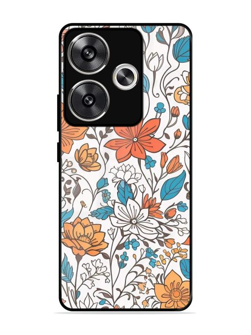 Floral Symphony Glossy Soft Edge Case for Poco F6 (5G) Chachhi