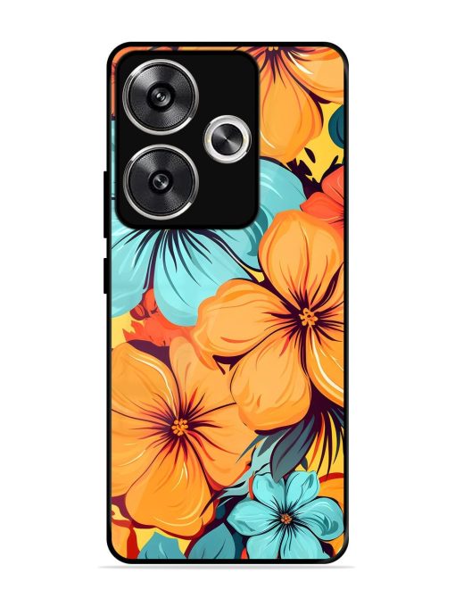 Tropical Bloom Glossy Soft Edge Case for Poco F6 (5G) Chachhi