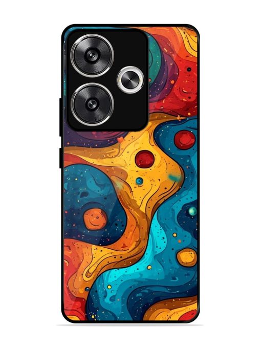 Cosmic Swirl Glossy Soft Edge Case for Poco F6 (5G) Chachhi