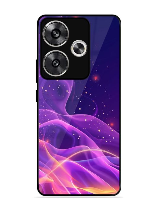 Cosmic Currents Glossy Soft Edge Case for Poco F6 (5G)