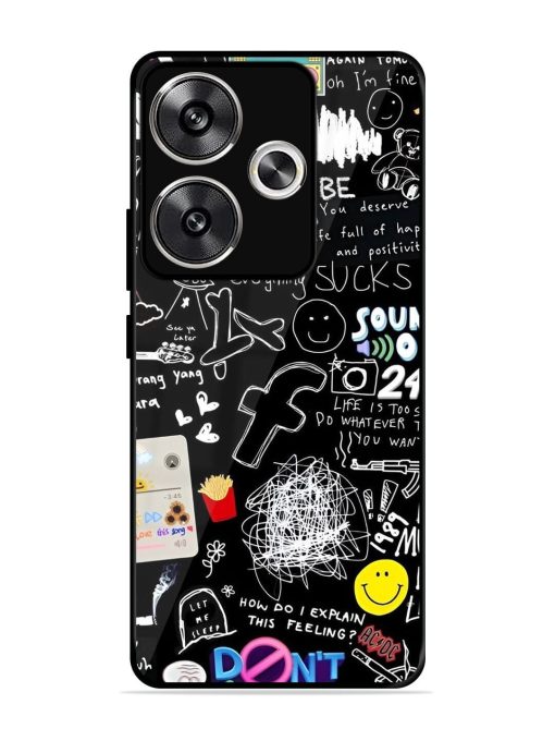 Doodle Diary Glossy Soft Edge Case for Poco F6 (5G) Chachhi