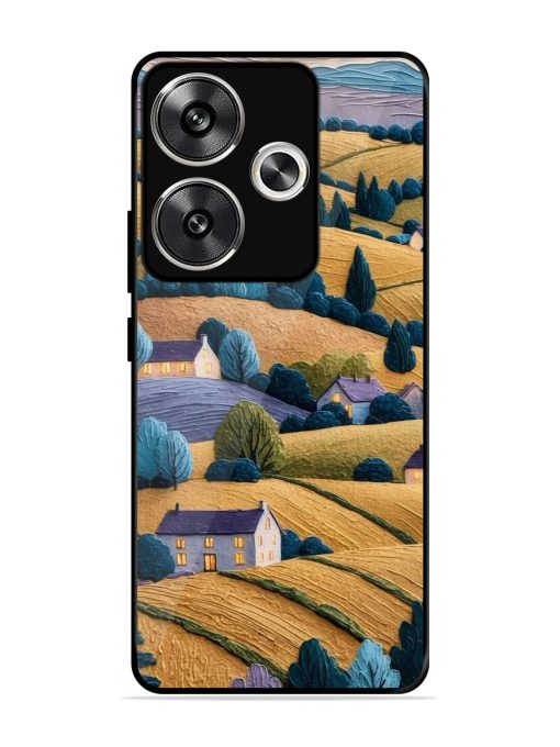 Rolling Hilltop Haven Glossy Soft Edge Case for Poco F6 (5G) Chachhi