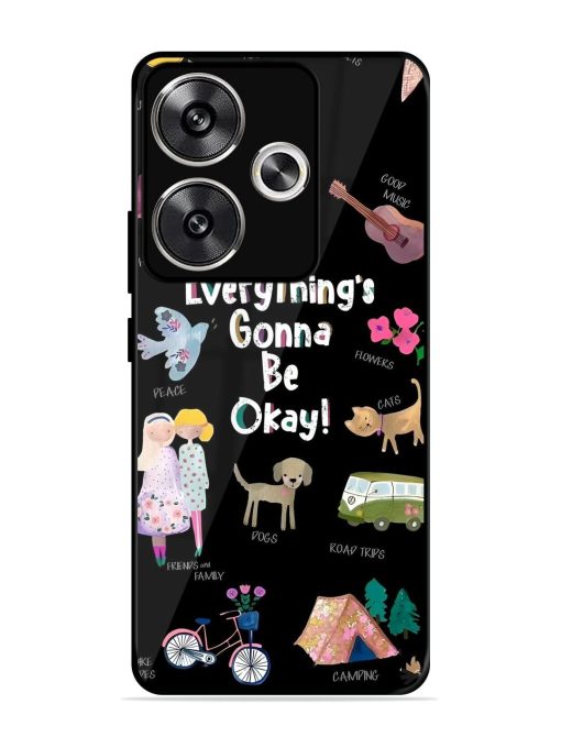 Everything'S Gonna Be Okay Glossy Soft Edge Case for Poco F6 (5G) Chachhi