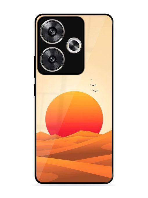 Desert Sunset Glossy Soft Edge Case for Poco F6 (5G) Chachhi