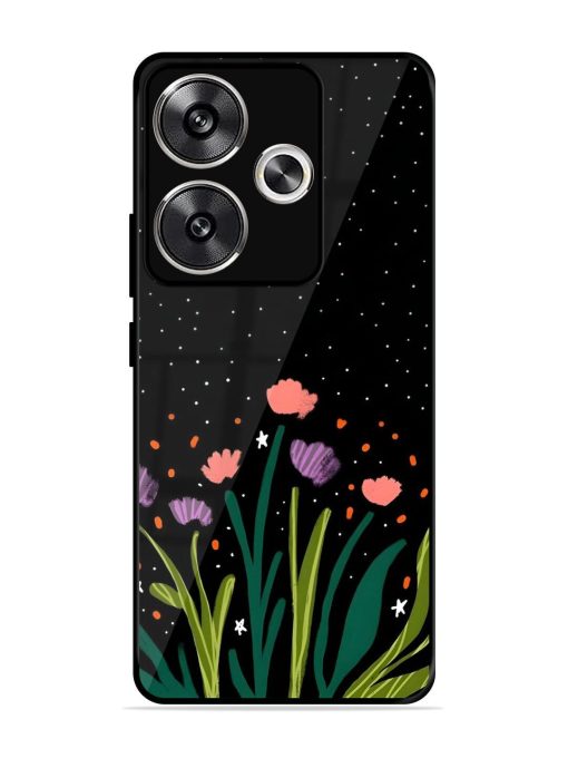 Midnight Bloom Glossy Soft Edge Case for Poco F6 (5G) Chachhi