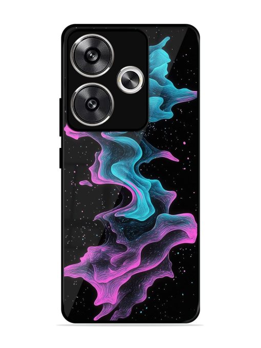 Cosmic Currents Glossy Soft Edge Case for Poco F6 (5G) Chachhi