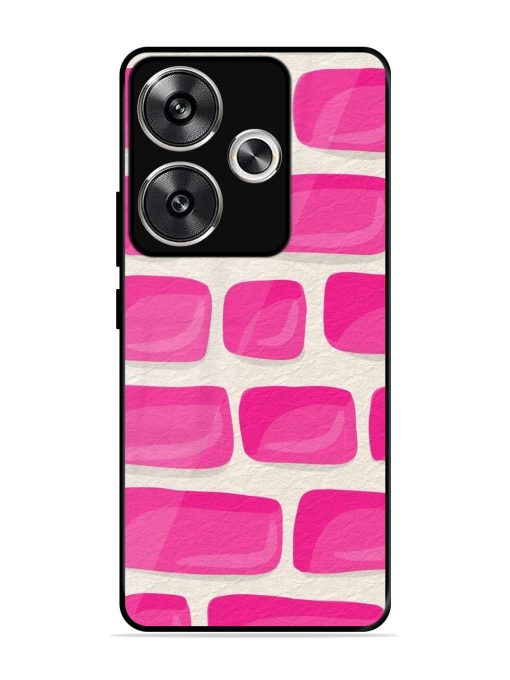 Pink Brick Wall Glossy Soft Edge Case for Poco F6 (5G)