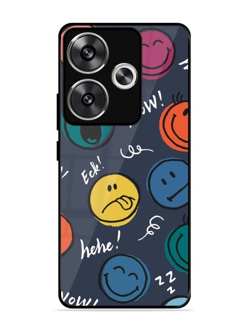 Emoticon Parade Glossy Soft Edge Case for Poco F6 (5G) Chachhi