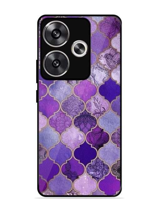 Purple Mosaic Magic Glossy Soft Edge Case for Poco F6 (5G) Chachhi