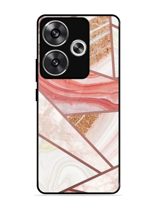 Rosy Mosaic Glossy Soft Edge Case for Poco F6 (5G) Chachhi