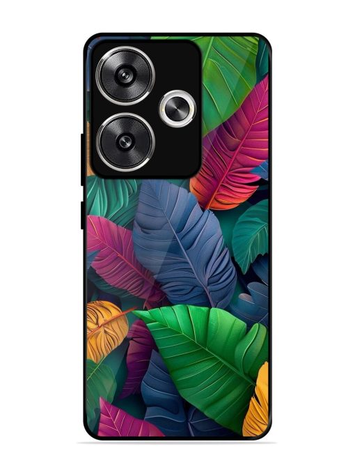 Tropical Tapestry Glossy Soft Edge Case for Poco F6 (5G) Chachhi