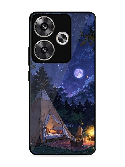 Moonlight Camping Glossy Soft Edge Case for Poco F6 (5G) Chachhi