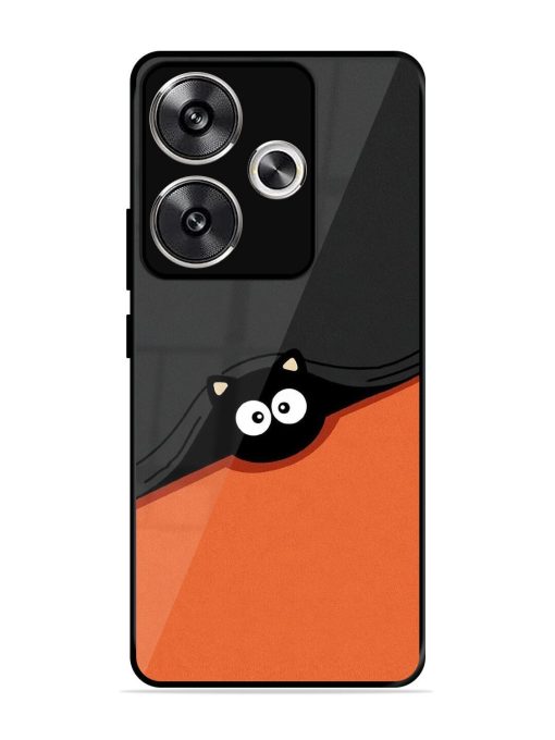 Peek-A-Boo Kitty Glossy Soft Edge Case for Poco F6 (5G) Chachhi