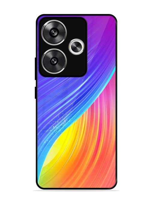 Neon Swirl Glossy Soft Edge Case for Poco F6 (5G) Chachhi