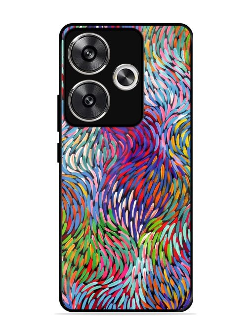 Vibrant Waves Glossy Soft Edge Case for Poco F6 (5G) Chachhi