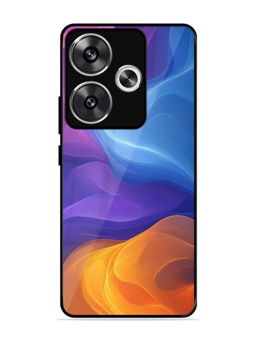 Cosmic Currents Glossy Soft Edge Case for Poco F6 (5G) Chachhi