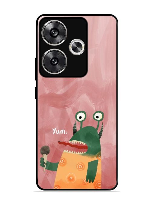 Hungry Monster Glossy Soft Edge Case for Poco F6 (5G) Chachhi