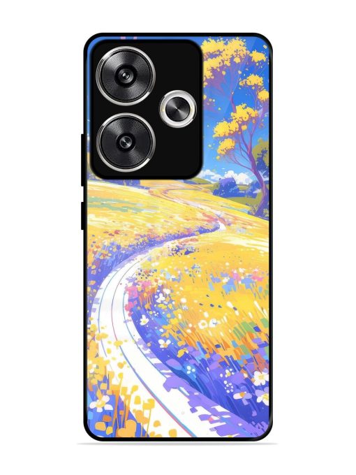 Vibrant Spring Meadow Glossy Soft Edge Case for Poco F6 (5G) Chachhi