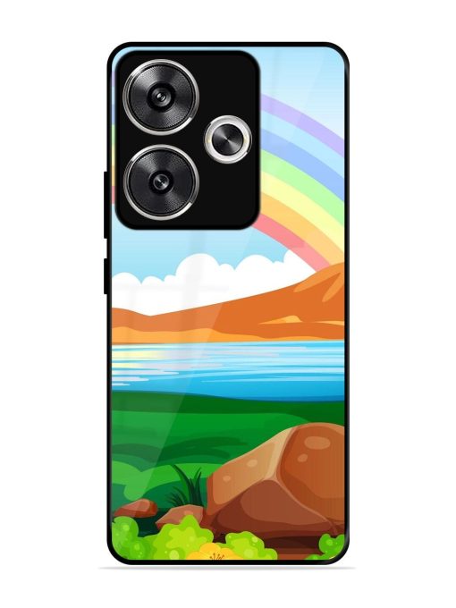 Rainbow Over The Lake Glossy Soft Edge Case for Poco F6 (5G) Chachhi