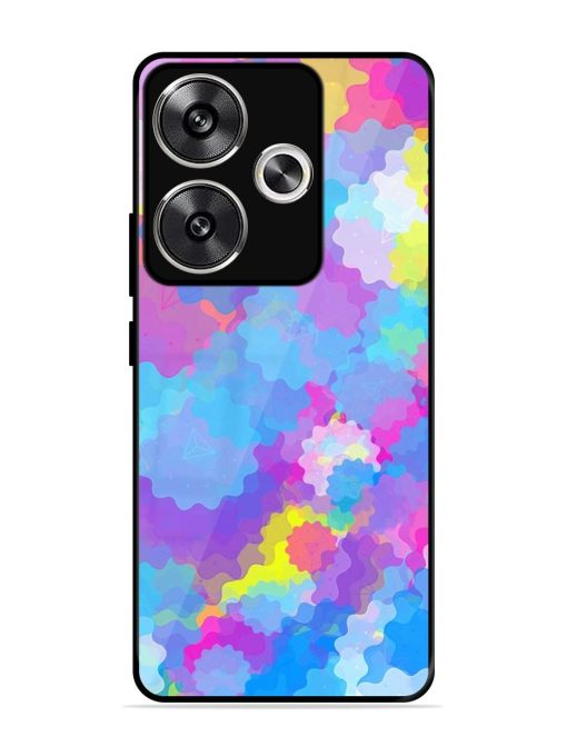 Psychedelic Cloud Burst Glossy Soft Edge Case for Poco F6 (5G) Chachhi