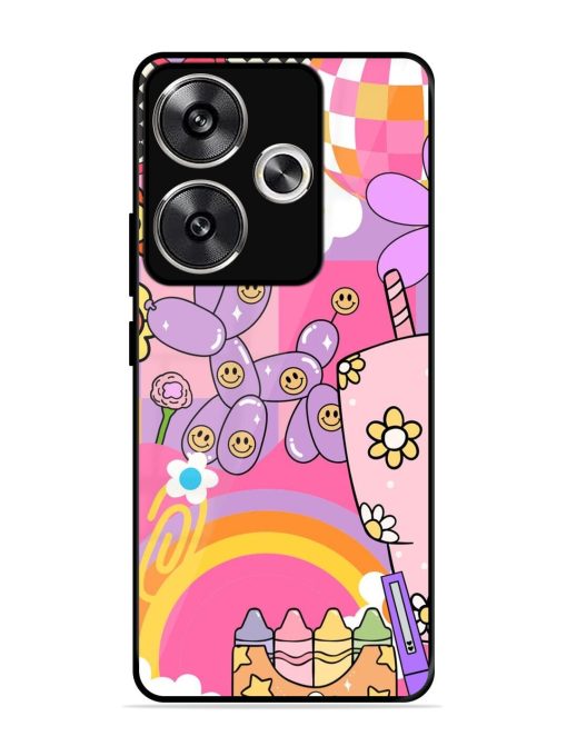 Whimsical Y2K Chaos Glossy Soft Edge Case for Poco F6 (5G) Chachhi