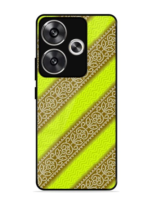 Golden Bandana Bliss Glossy Soft Edge Case for Poco F6 (5G) Chachhi