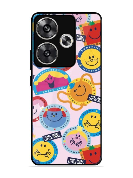 Whimsical Mr. Men & Little Miss Glossy Soft Edge Case for Poco F6 (5G) Chachhi