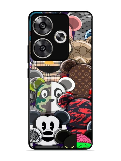 Streetwear Bearbrick Extravaganza Glossy Soft Edge Case for Poco F6 (5G) Chachhi