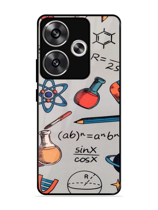 Science Doodle Delight Glossy Soft Edge Case for Poco F6 (5G) Chachhi