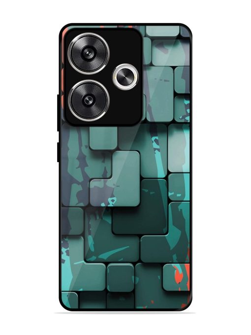 Abstract Geometric Mosaic Glossy Soft Edge Case for Poco F6 (5G) Chachhi