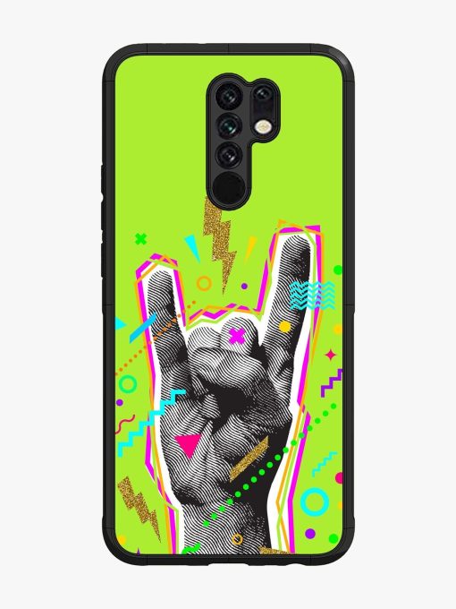 Neon Rock Glossy Soft Edge Case for Poco M2 Chachhi