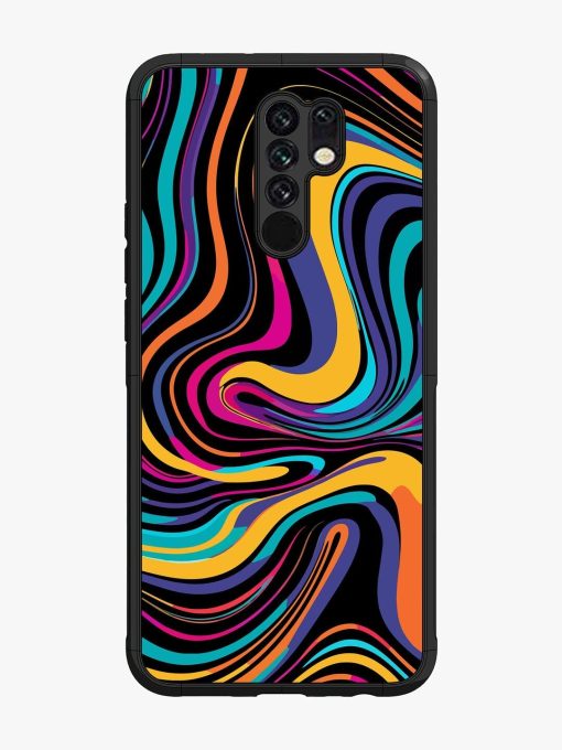 Psychedelic Swirl Glossy Soft Edge Case for Poco M2 Chachhi