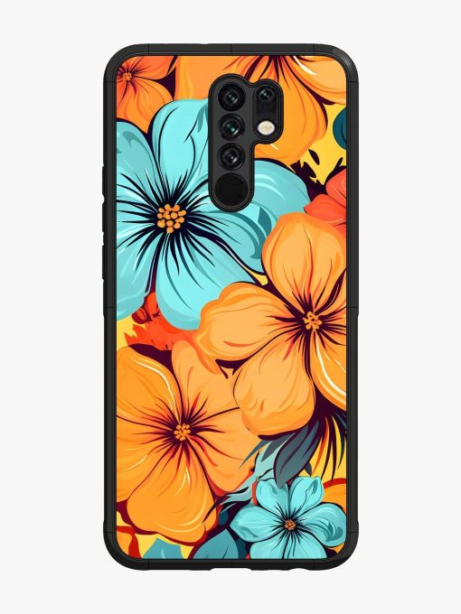 Tropical Bloom Glossy Soft Edge Case for Poco M2 Chachhi