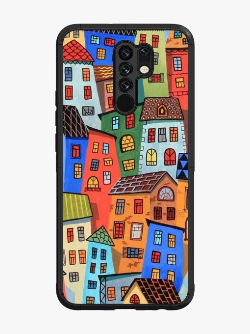 Rainbow House Glossy Soft Edge Case for Poco M2 Chachhi