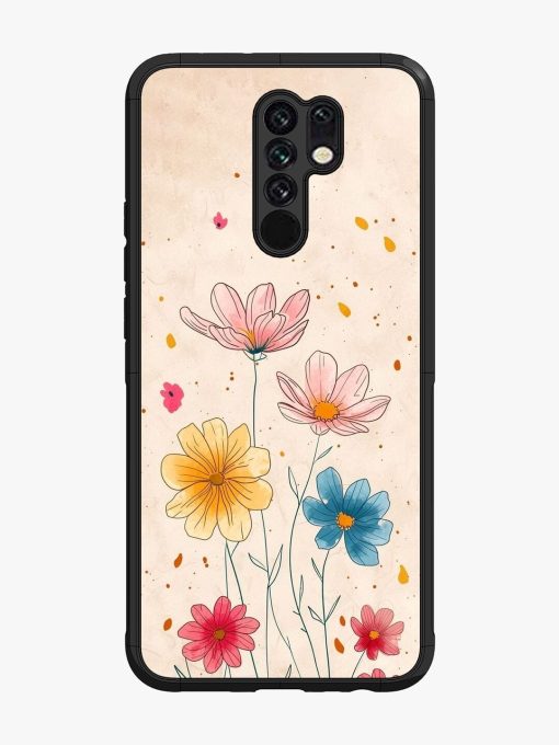 Delicate Bloom Glossy Soft Edge Case for Poco M2 Chachhi