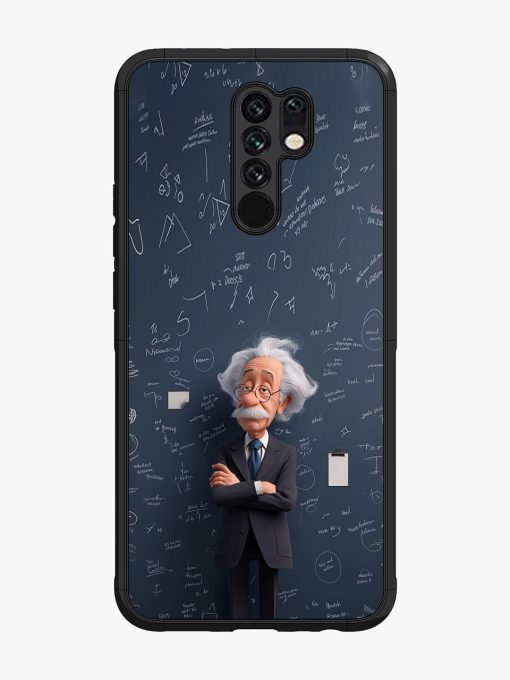 Albert Einstein Glossy Soft Edge Case for Poco M2 Chachhi