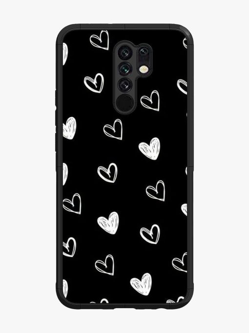 Scattered Hearts Glossy Soft Edge Case for Poco M2 Chachhi