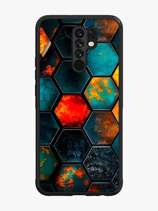 Hexagon Hive Glossy Soft Edge Case for Poco M2 Chachhi